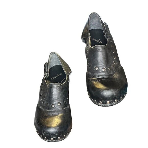 Dansko Ryder studded black clogs EU 41 US 10 Comfort Heels Boho Excellent Cond - Picture 4 of 13